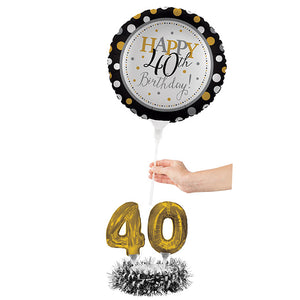 40th Birthday Balloon Centerpiece Kit Party Supplies