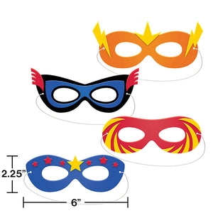 Superhero Party Foam Masks 4ct Party Decoration