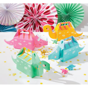 Girl Dino Party Treat Box 3D 4ct Party Supplies