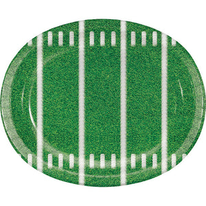 Game Time Oval Platters, 10" X 12", 8 ct by Creative Converting