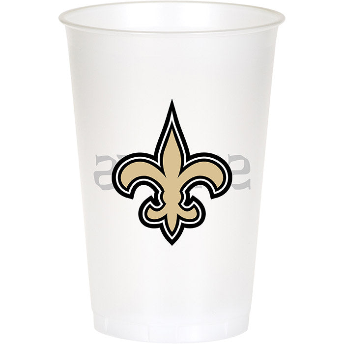 New Orleans Saints Plastic Cup, 20Oz, 8 ct