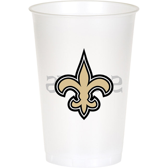 New Orleans Saints Plastic Cup, 20Oz, 8 ct by Creative Converting