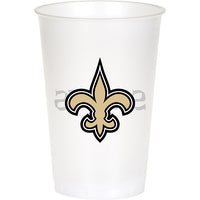 New Orleans Saints Plastic Cup, 20Oz, 8 ct
