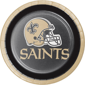 New Orleans Saints Dessert Plate, 8 ct by Creative Converting
