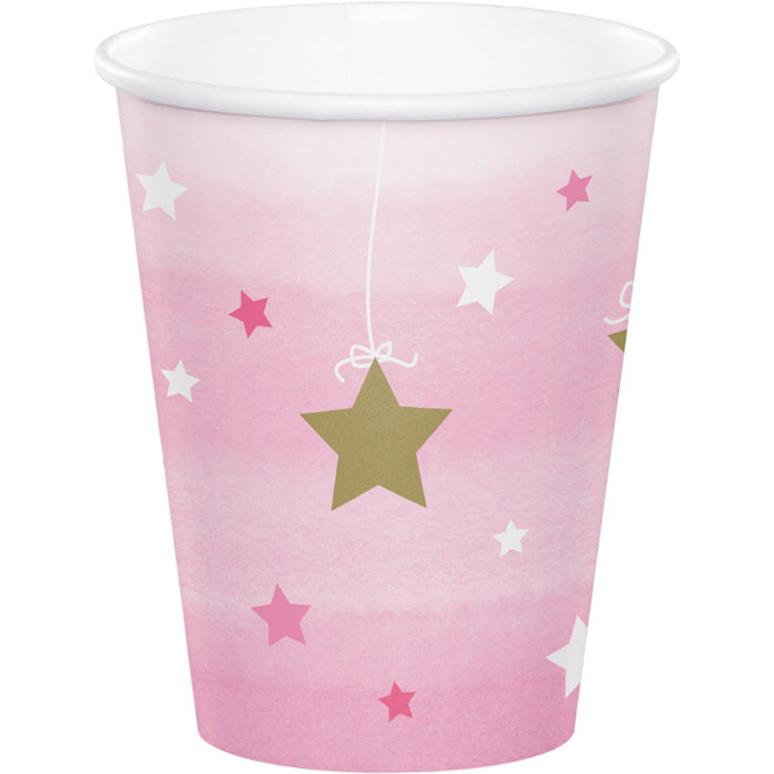 One Little Star - Girl Hot/Cold Paper Paper Cups 9 Oz., 8 ct by Creative Converting