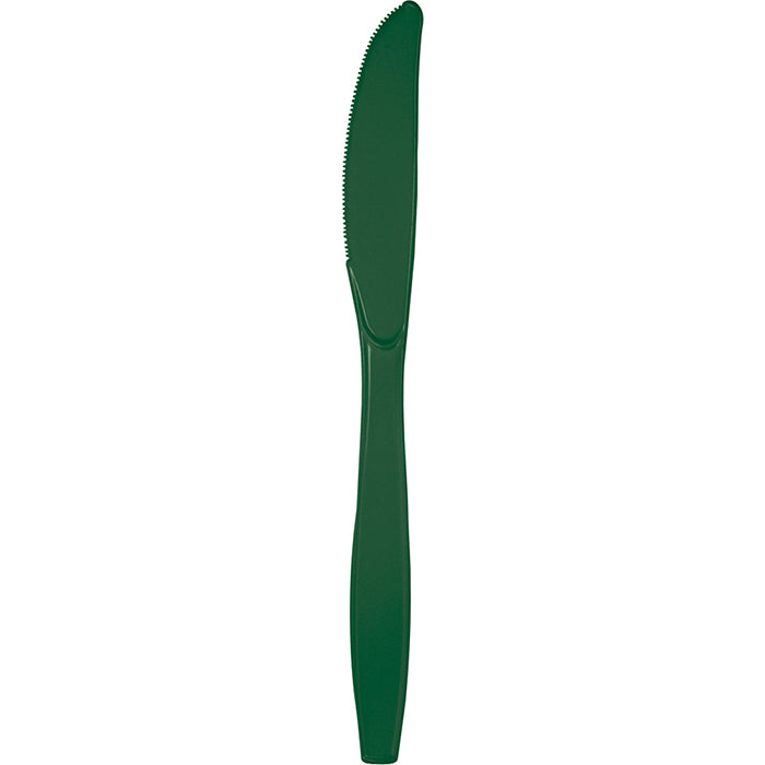 Hunter Green Plastic Knives, 24 ct by Creative Converting