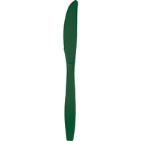Hunter Green Plastic Knives, 24 ct by Creative Converting