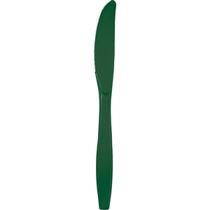 Hunter Green Plastic Knives, 24 ct by Creative Converting