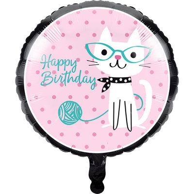 Purr-Fect Party Metallic Balloon 18" by Creative Converting