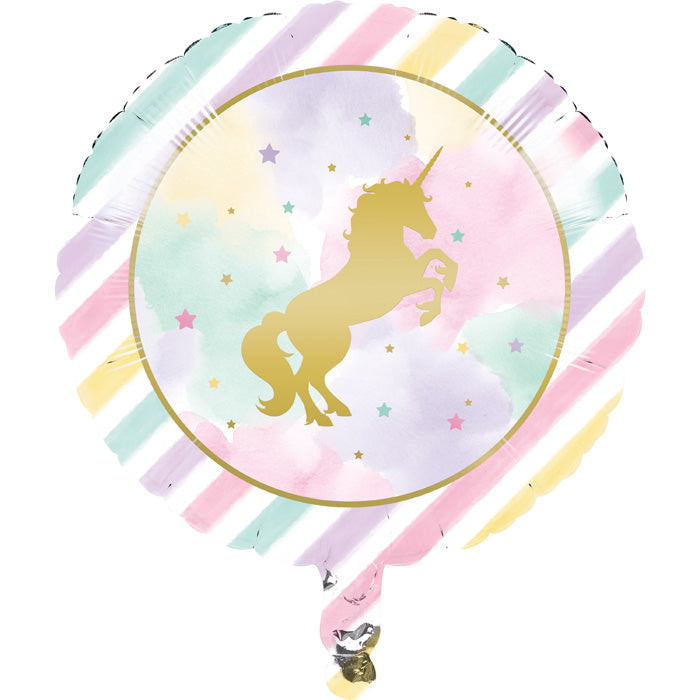 Unicorn Sparkle Metallic Balloon 18" by Creative Converting