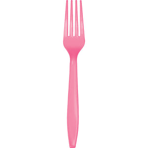 Candy Pink Plastic Forks, 50 ct by Creative Converting