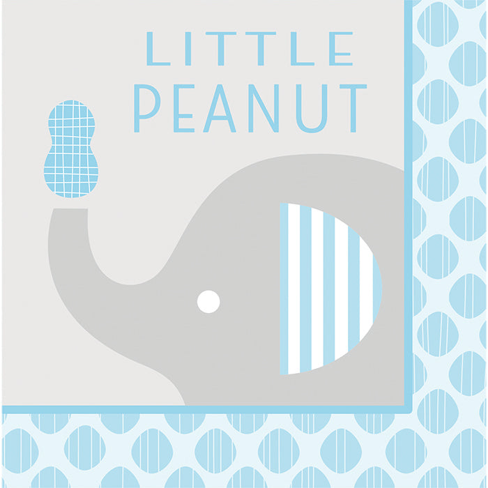 "Little Peanut" Boy Elephant Napkins, 16 ct by Creative Converting