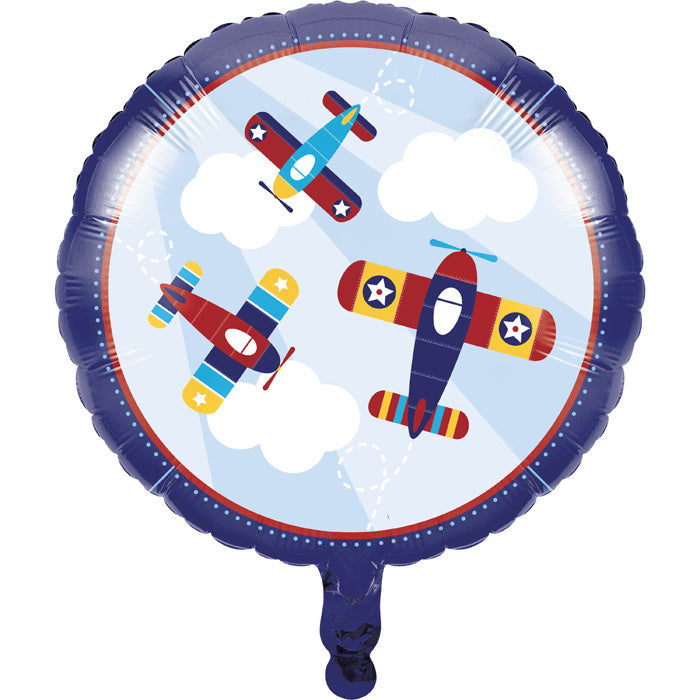 Lil' Flyer Airplane Metallic Balloon 18" by Creative Converting