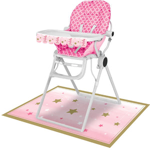 One Little Star Girl High Chair Kit by Creative Converting