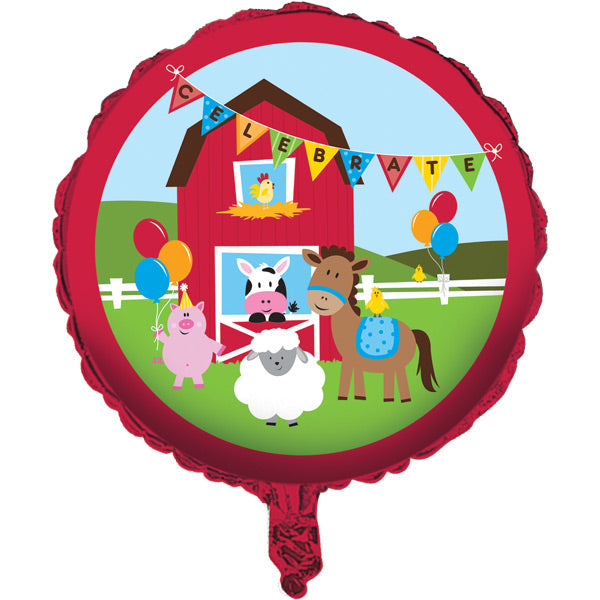 Farmhouse Fun Metallic Balloon 18" by Creative Converting