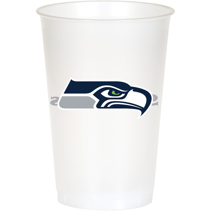 Seattle Seahawks Plastic Cup, 20Oz, 8 ct