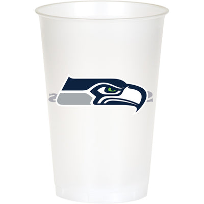 Seattle Seahawks Plastic Cup, 20Oz, 8 ct
