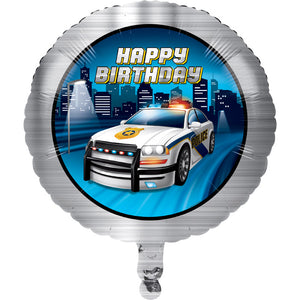 Police Party Metallic Balloon 18" by Creative Converting