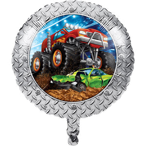 Monster Truck Rally Metallic Balloon 18" by Creative Converting
