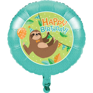 Sloth Party Mylar Balloon by Creative Converting