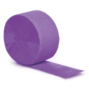 Amethyst Crepe Streamers 81' by Creative Converting
