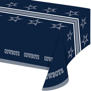 Dallas Cowboys Plastic Table Cover, 54" x 102" by Creative Converting