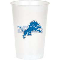 Detroit Lions Plastic Cup, 20Oz, 8 ct