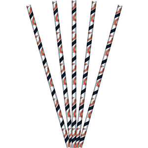 Chicago Bears Paper Straws, 24 ct by Creative Converting