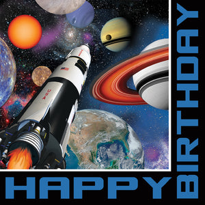 Space Blast Birthday Napkins, 16 ct by Creative Converting