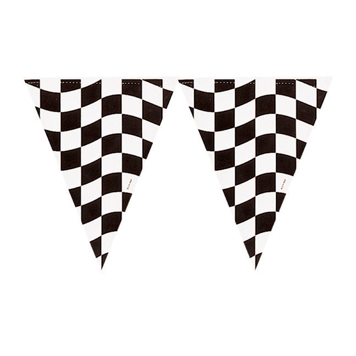 Black And White Check Banner by Creative Converting