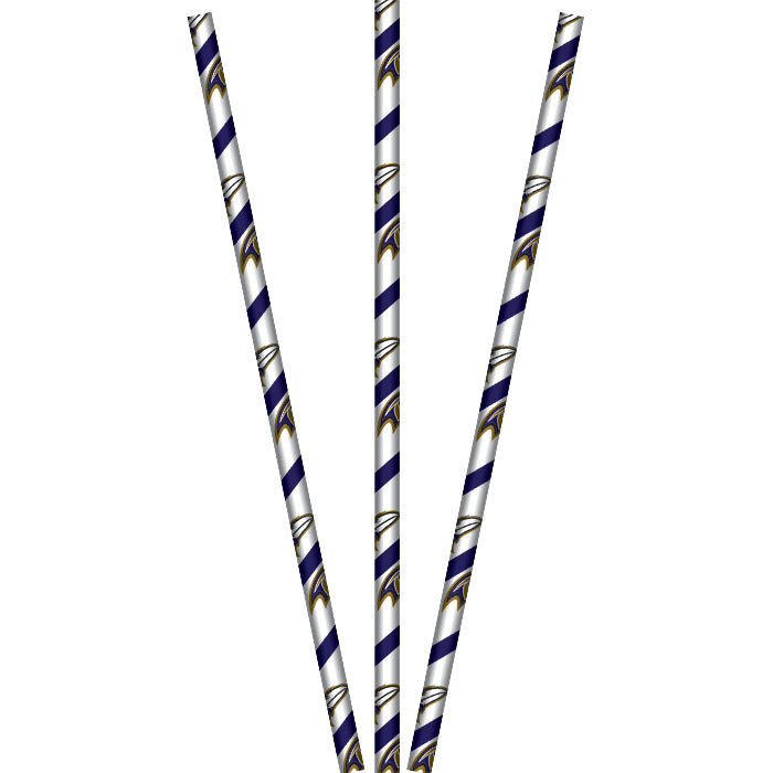 Baltimore Ravens Paper Straws, 24 ct by Creative Converting