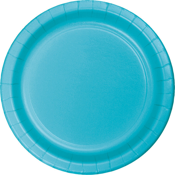 Bermuda Blue Paper Plates, 24 ct by Creative Converting
