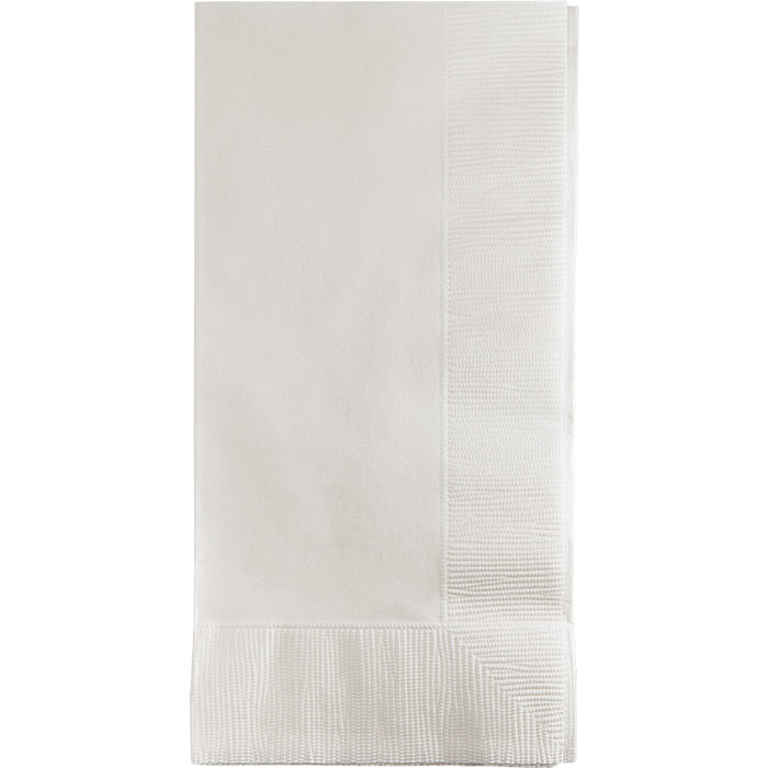 White Dinner Napkins 2Ply 1/8Fld (50/Pkg)