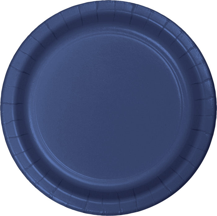 Navy Blue Paper Plates, 24 ct by Creative Converting