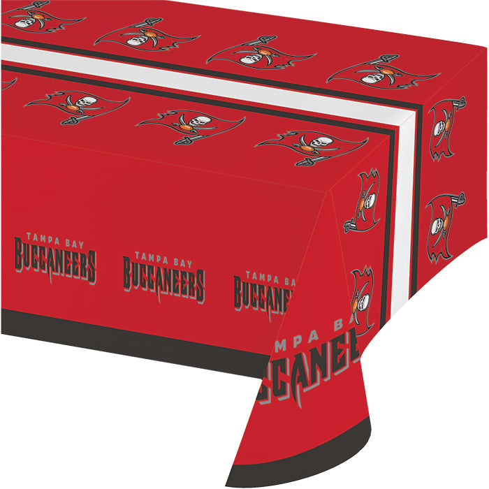 Tampa Bay Buccaneers Plastic Table Cover, 54" x 102" by Creative Converting
