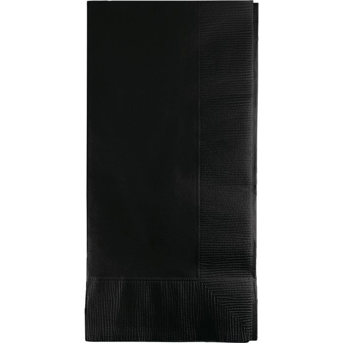 Black Velvet Dinner Napkins 2Ply 1/8Fld (50/Pkg)