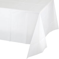 White Plastic Tablecover 54