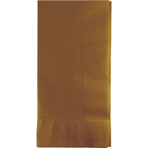 Glittering Gold Dinner Napkins 2Ply 1/8Fld, 50 ct by Creative Converting