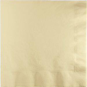 Ivory Dinner Napkins 3Ply 1/4Fld, 25 ct by Creative Converting