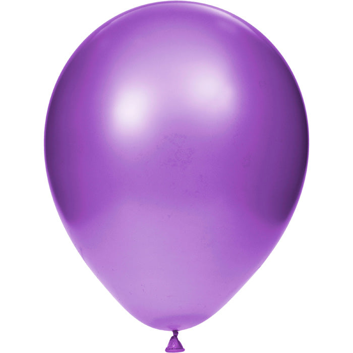 Latex Balloons 12" Amethyst, 15 ct by Creative Converting