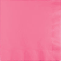 Candy Pink Dinner Napkins 3Ply 1/4Fld (25/Pkg)