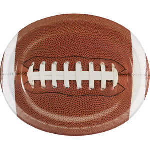 Touchdown Time Oval Platters, 10" X 12", 8 ct by Creative Converting