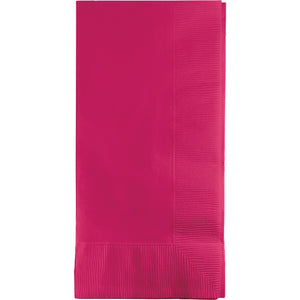 Hot Magenta Dinner Napkins 2Ply 1/8Fld, 50 ct by Creative Converting