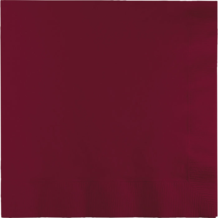 Burgundy Dinner Napkins 3Ply 1/4Fld, 25 ct by Creative Converting