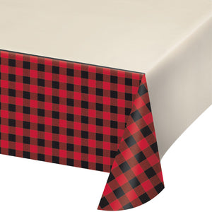 Buffalo Plaid Plastic Tablecover All Over Print, 54" X 102" by Creative Converting