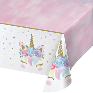 Unicorn Baby Shower Plastic Table Cover by Creative Converting
