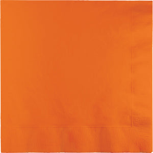 Sunkissed Orange Dinner Napkins 3Ply 1/4Fld, 25 ct by Creative Converting