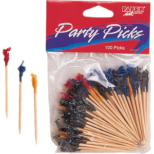 Wooden Picks Frill, 2.5", 100 ct by Creative Converting