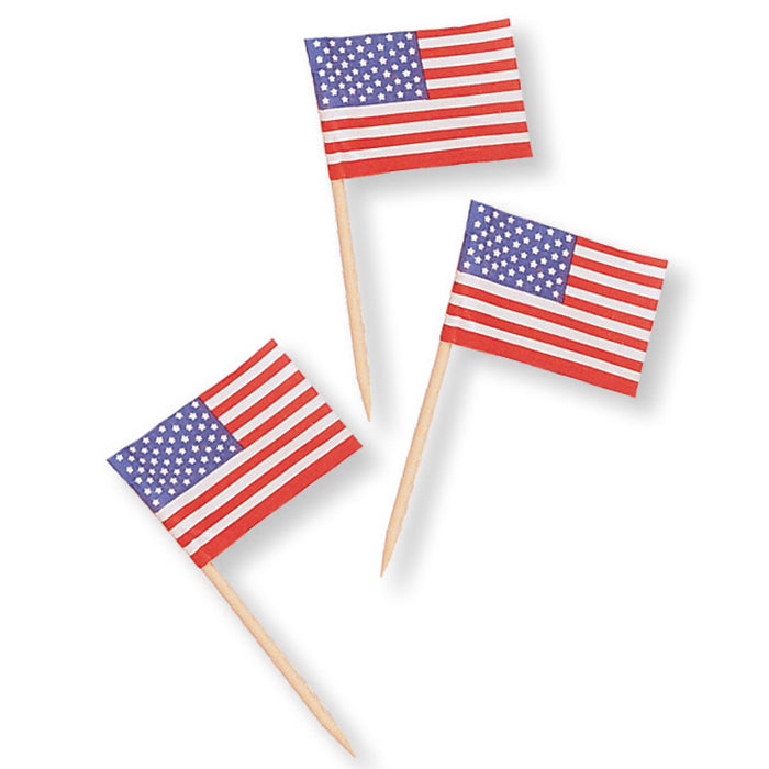 Creative Converting Flag Picks, 50 ct