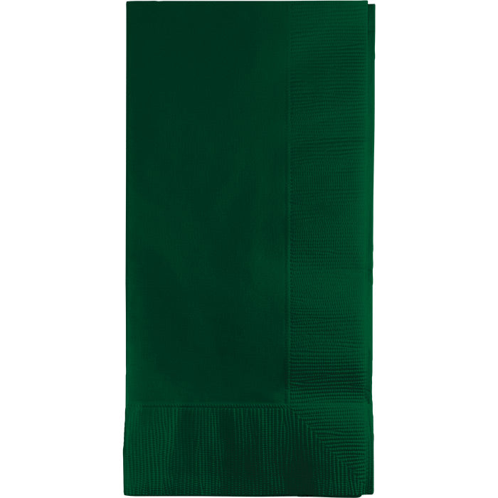 Hunter Green Dinner Napkins 2Ply 1/8Fld (50/Pkg)
